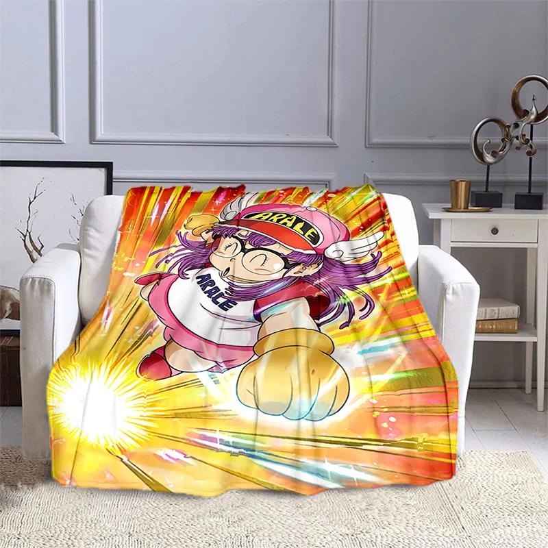 DR Slump Arale Chan Anime Printed Blanket Children's Warm Blanket Soft and Comfortable Blanket Home Travel Blanket