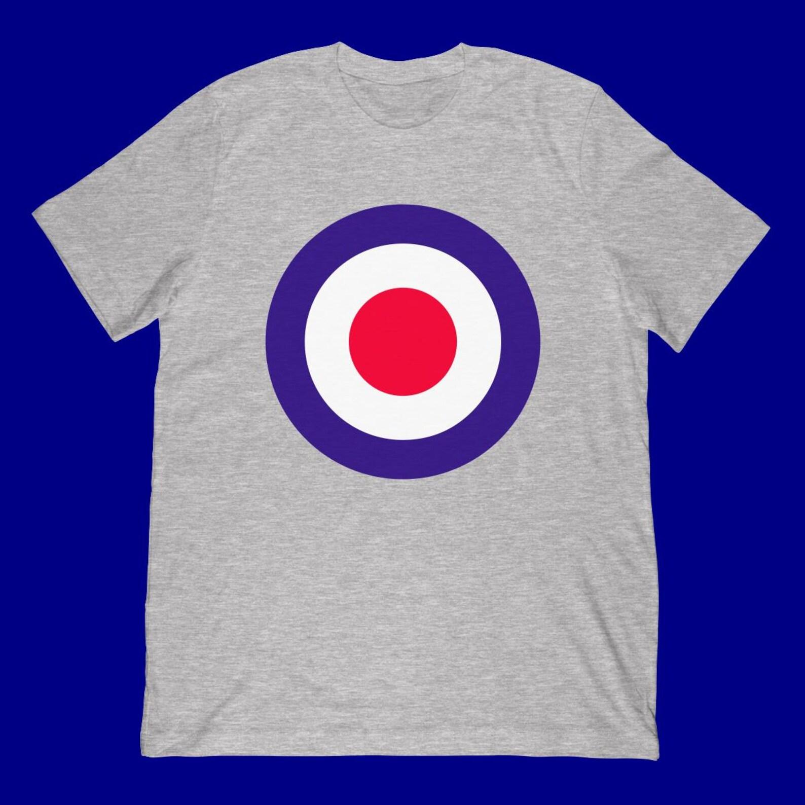 Mod Target Roundel T-Shirt | Retro Mod Symbol Graphic Tee 3XL