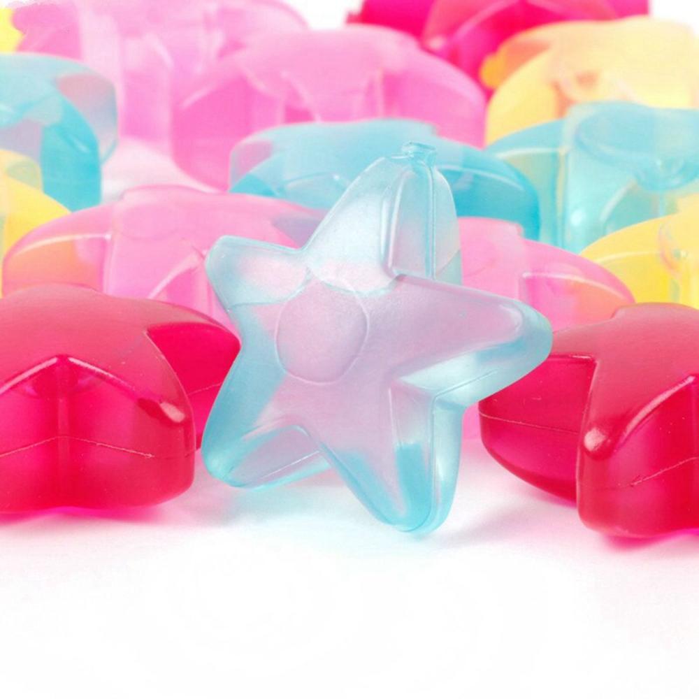 Cooking Colorful DIY Reusable Plastic Stars Shaped Cooling Tool Bar Tool Simulation Ice Ice Cube