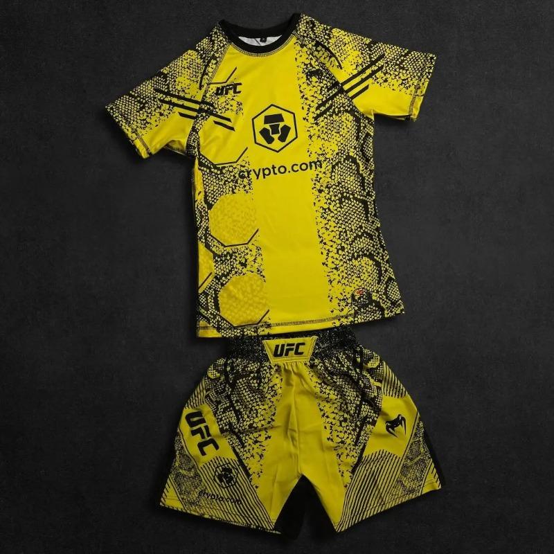 UFC Neue Achteckige Käfigkampf Nacht Herren und Kinder MMA Locker Atmungsaktiv Schnelltrocknend Boxen Training Sport Set