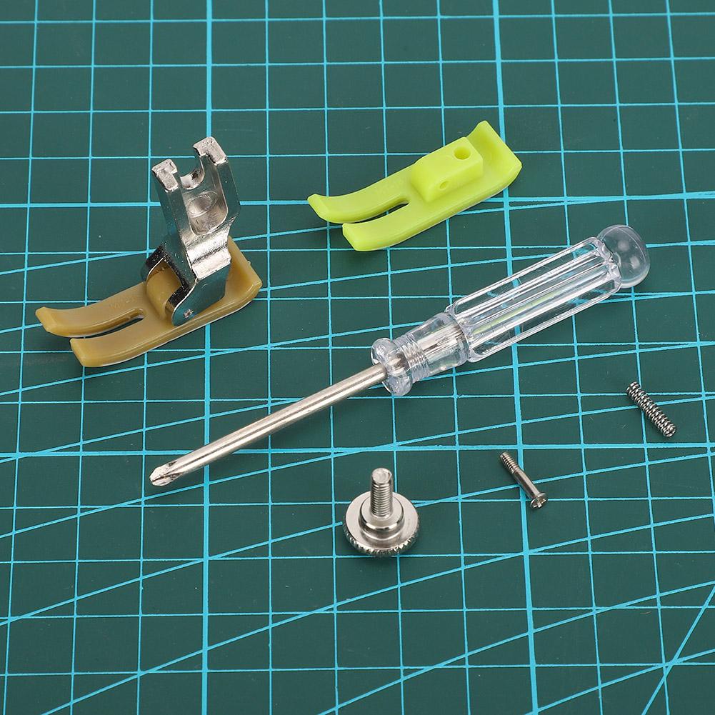 Bias Binder Foot Snap On MT18 DoubleDeck Sewing Machine Plastic Presser Clip On with Spring