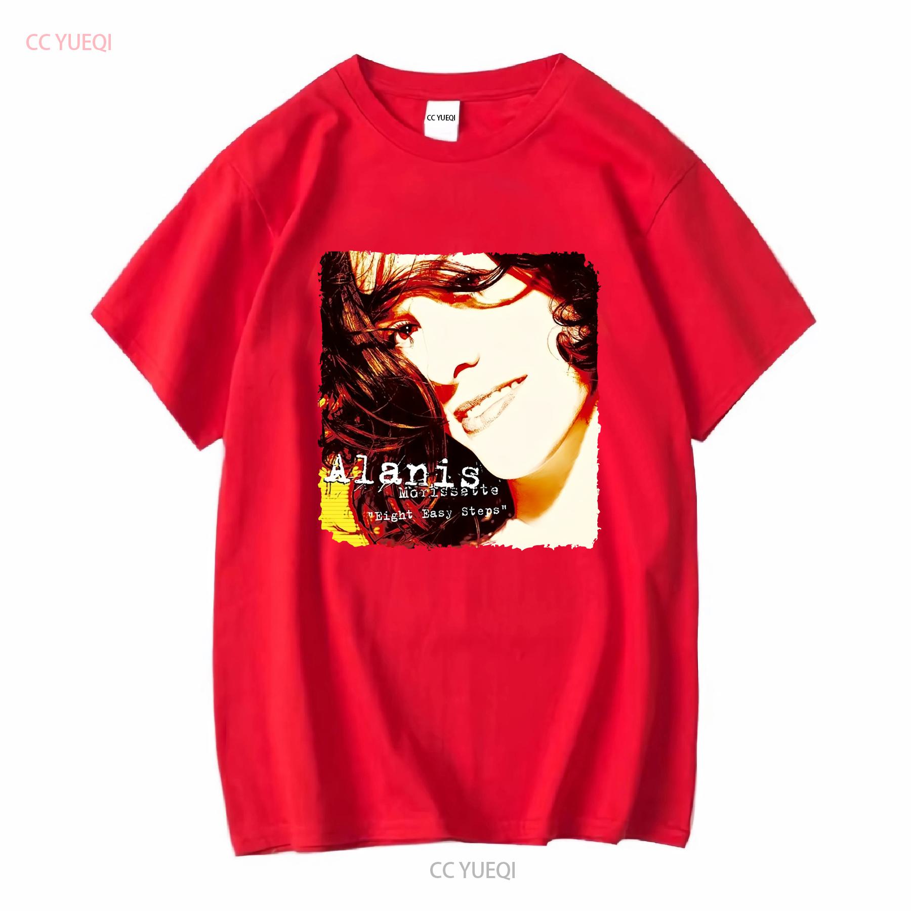 Alanis Morissette T Shirt 2024 Eight Easy Steps Single Lyrics and Tracklist The Triple Moon Tour long or short sleeves vintage S