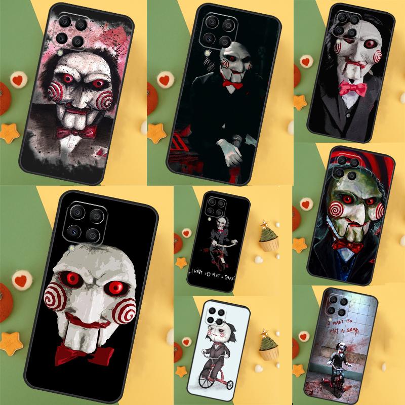 Saw Jigsaw Puppet For Samsung Galaxy M12 M32 M52 M13 M33 M53 M11 M31 M51 M15 M55 M14 M34 M54 M30s M20 Case