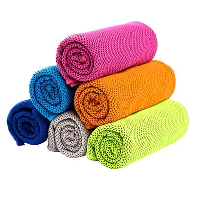 Kühlendes Handtuch, Eishandtuch, weich, atmungsaktiv, kühles Handtuch, Mikrofaserhandtuch, geeignet für Yoga, Sport, Laufen, Fitnessstudio, Training, Camping, Fitnessübungen