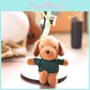 Cute Teddy Dog Plush Toy For Bags And Key Holders With Short Plush Fabric