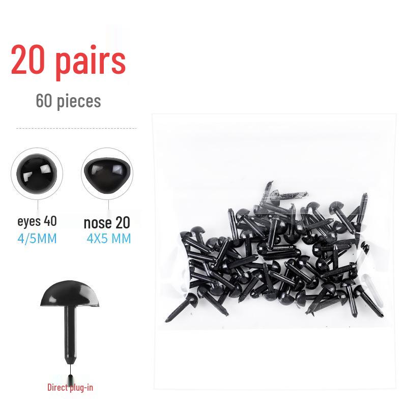 

Оригинальная плюшевая кукла-собака, связанная крючком своими руками, с глазами и носом на прямых стержнях