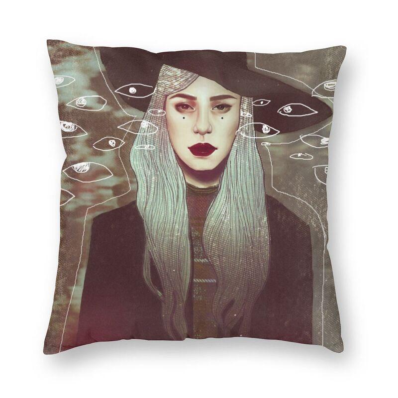 Home Decoration Nordic Halloween Witch Ghost Tree Cushion Cover Cushion Cover Mystery Magic Pillowcase 45x45cm Funda De Almohada