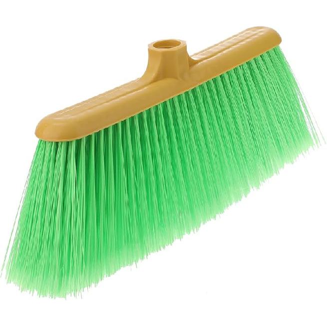 Plastic Broom Head Replacement Durable Household Broom Head Accessories for Cleaning,Compatible with standard broom handles suitable for indoor and 32X15X4CM зелёный
