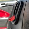2PCS Car Adjustment Rods Seat Release Lever Knob Latch Handle Side Red Black Aluminum Alloy For Ford Mustang 2005 2006-2014