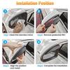 2/4Pcs Car Rearview Mirror Rain Eyebrow Sun Visor Rain Shield Protector Auto Rear View Rain Cover Snow Guard Car Accessories