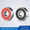 ABEC-9 Red/Black Rubber 608 Bearings for Skateboards and Roller Skating Shoes