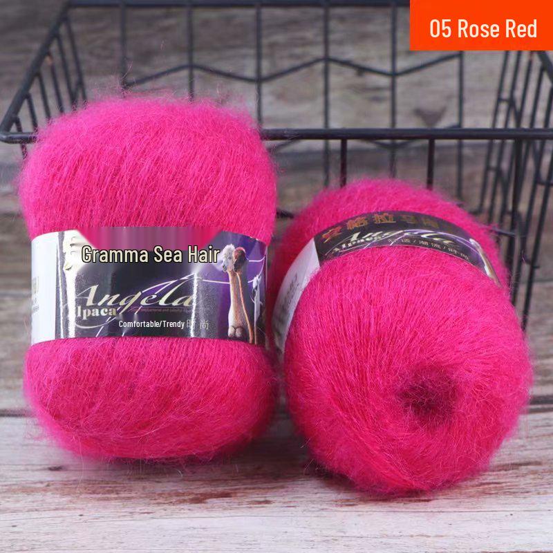 Angola Fine Mohair Yarn for Hand Knitting - Medium Fine Wool Yarn