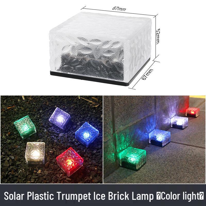 Waterproof Outdoor Solar LED Ice Flower Ground and Garden Light Solar Buried Light