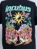 Camiseta Vtg Preta Básica com Gráfico da Banda Incubus dos Anos 90 Camiseta de Algodão Pesado Camiseta Unissex