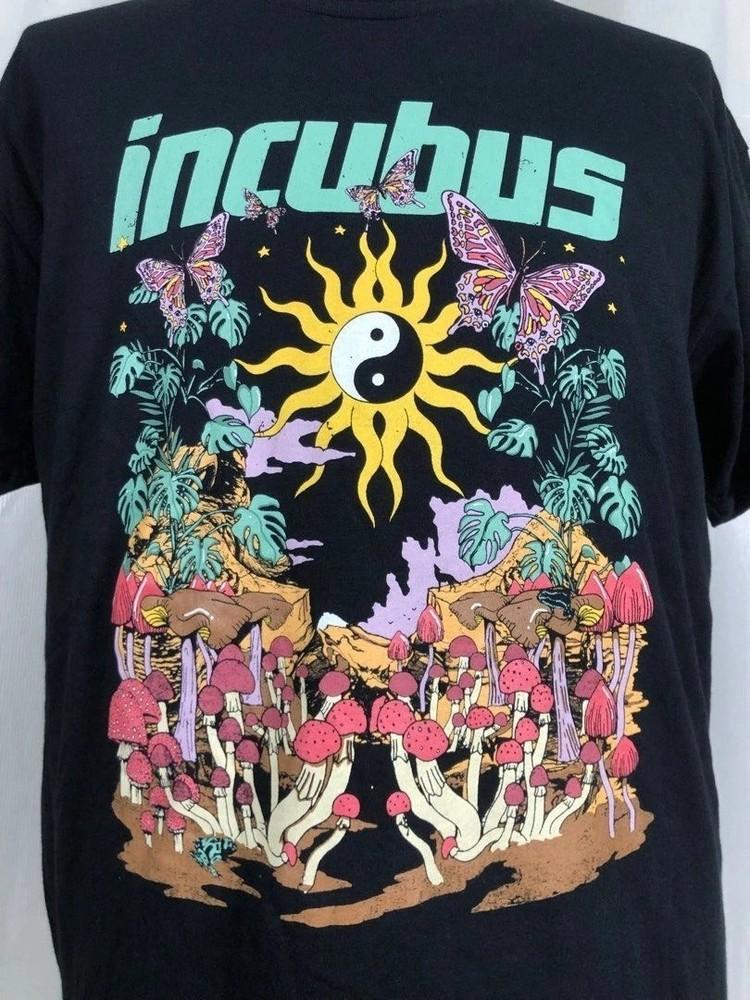 90s Incubus band Graphic basic black Vtg T shirt Heavy cotton men women Unisex T-Shirt S