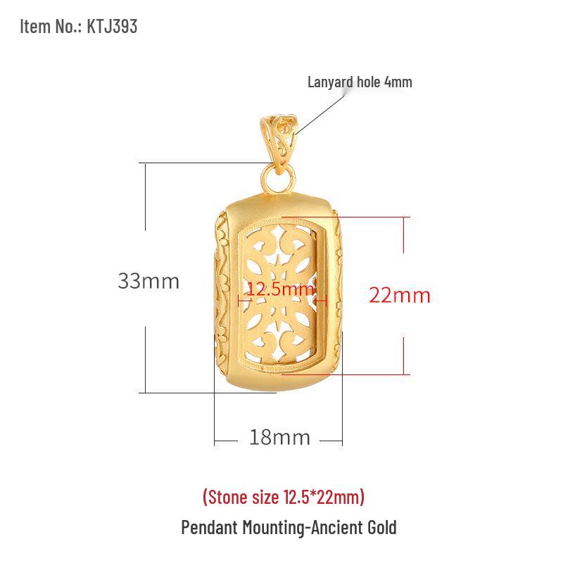 

Подвеска из стерлингового серебра 925 пробы для DIY инкрустации - Подходит для бирюзы 12*22 мм, янтаря, пчелиного воска - Женский дизайн 925 Silver