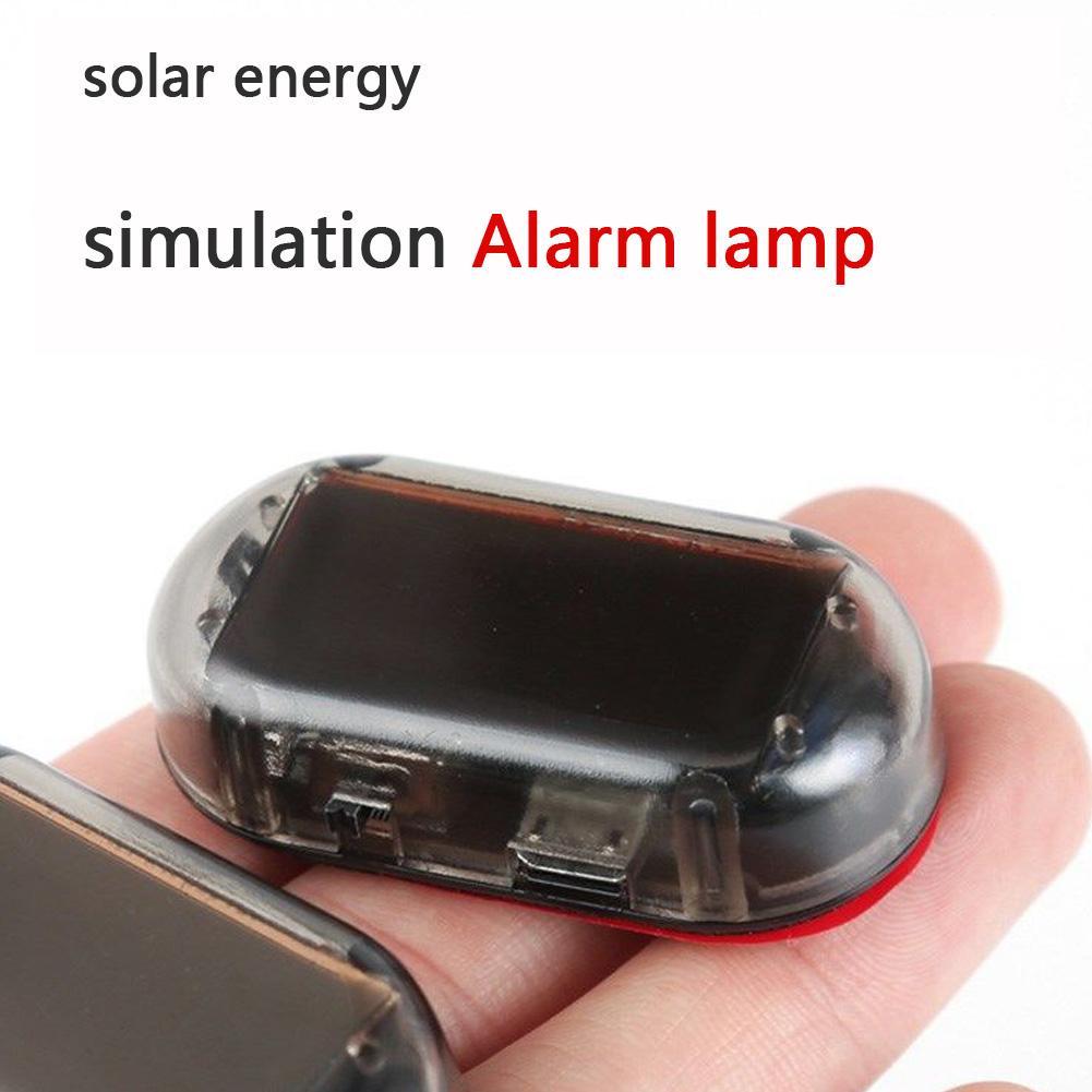 Solar Simulation Anti-theft Warning Light Universal Car Fake Security Light Wireless Warning Anti-Theft Flashing Caution Lamp