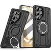 Military Armor Magnetic Ring Stand Phone Cover For Samsung S26 Ultra S25 S24 Plus S23 FE A56 A55 A17 Shockproof Protector Case
