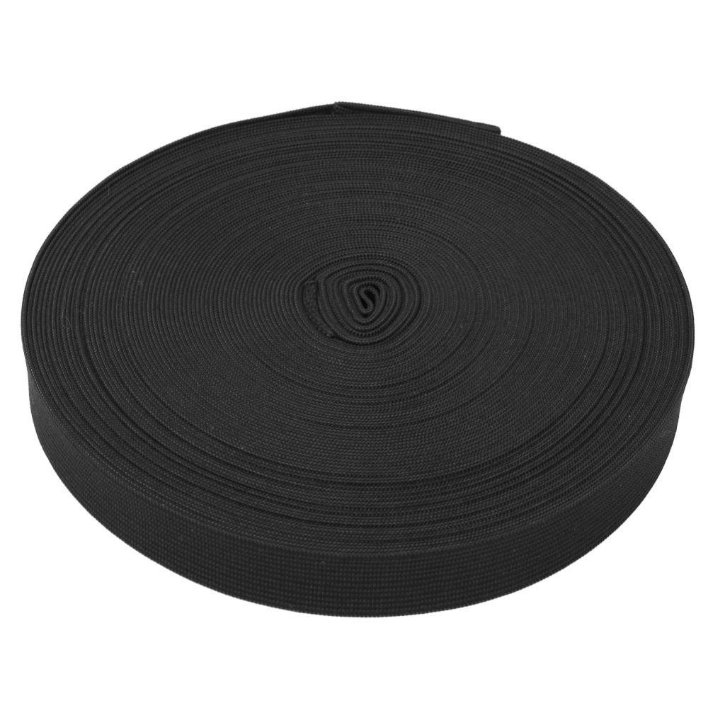 1pcs Plain Woven Tape Knitted Elastic Band 20mm Width Stretch Sewing Tape For DIY Crafts