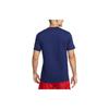 Nike Alphabet Logo Print Crew Neck T-Shirt Men Tops Dark-Blue DX4194-421