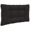 Outdoor Sofa Cushions 2 Pcs Black Polyester