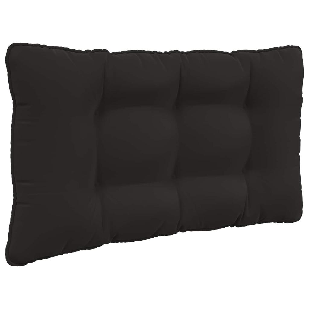 Outdoor Sofa Cushions 2 Pcs Black Polyester