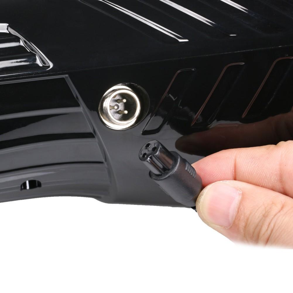 Cargador rápido de 42 V con conector en línea de 3 clavijas para batería de litio de 36 V para mod de bolsillo y mod deportivo, cargador de batería para scooter eléctrico Millet