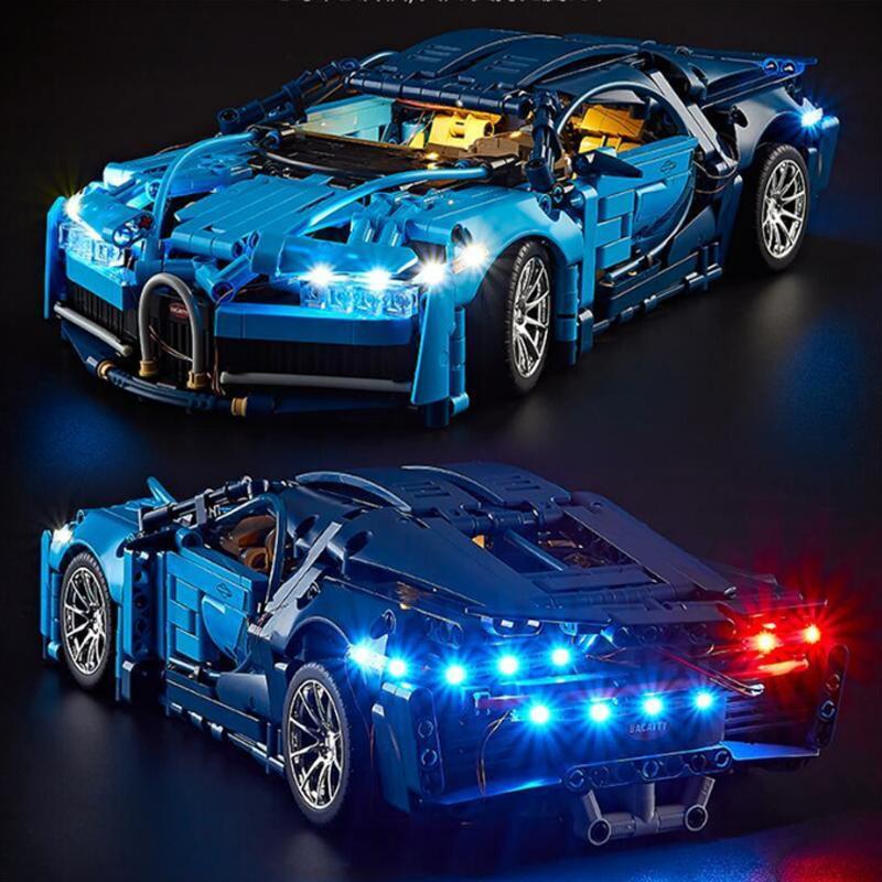 Lumină LED Pentru 1:14 Blocuri Tehnice de Construcție Mașină Oraș RSR Vehicul de Cursă Cărămizi DIY Set Jucării Lampă Nu este Inclusă Mașina