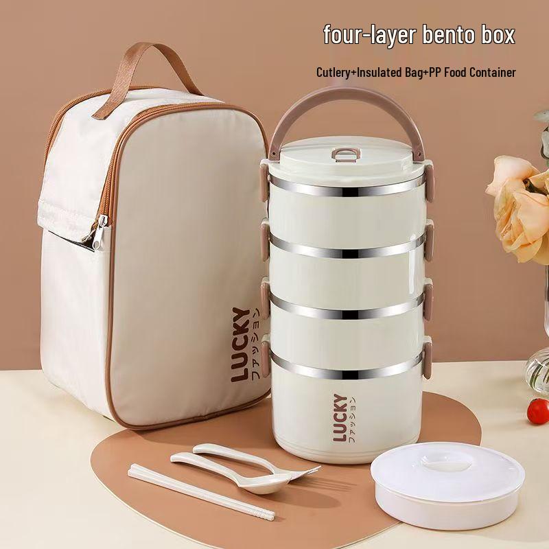 Vícevrstvý termální obědový box z nerezové oceli potravinářské kvality