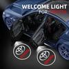 Car Exterior Annual Inspection Sticker Car Logo Wireless LED Logo Car Door Welcome Light For Toyota Camry Hilux Prius Auris