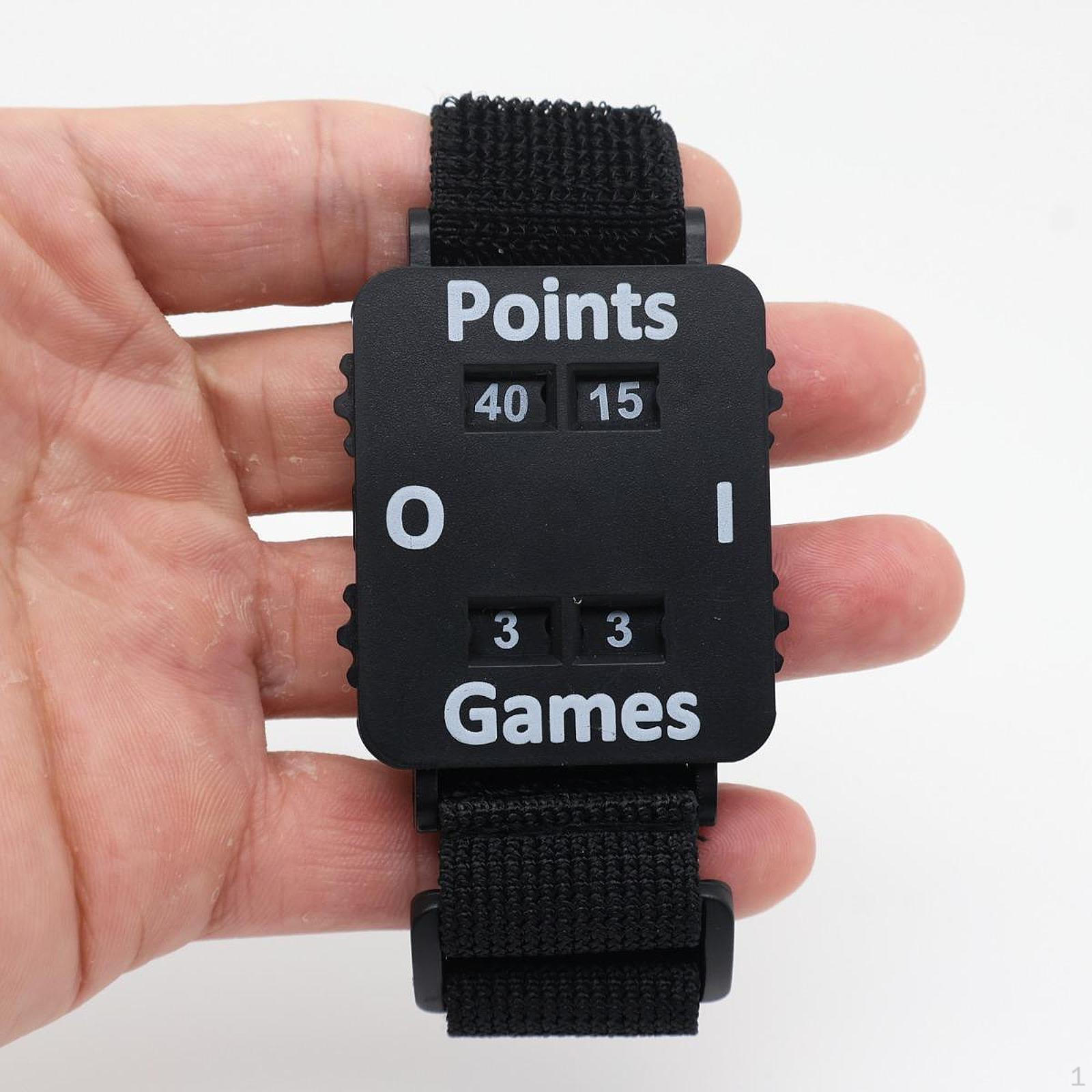 

Wrist Score Counter Keeper Wristband Convenient Sports Accessories Tennis Scoreboard for чорний