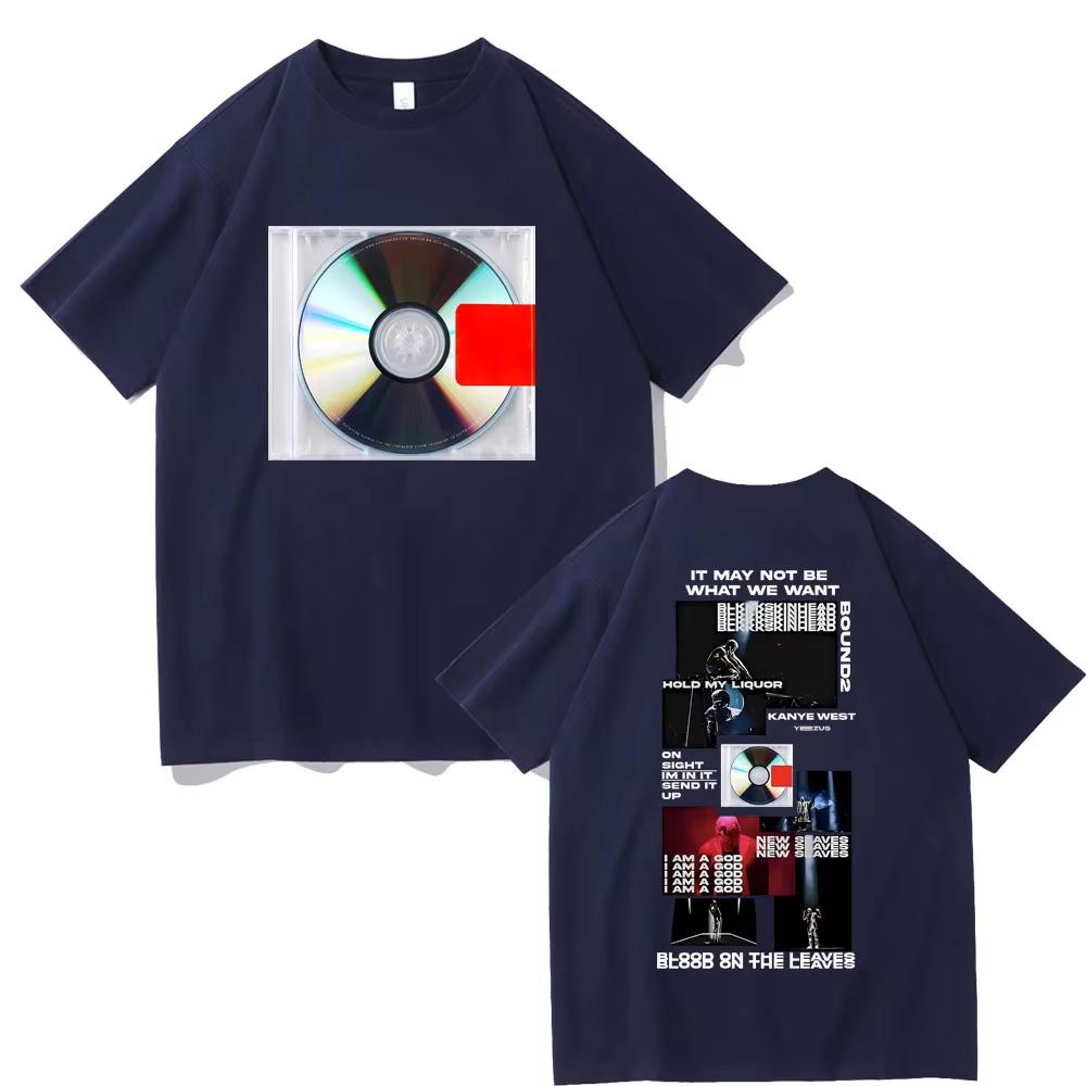 Rapper Kanye West Yeezus It May Not Be What We Want Album Cover Tshirt Unisexs Hip Hop Vintage T Shirt Male Oversized Streetwear