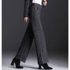 Autumn Winter Thicken Straight Pantalones Womens Wide Leg Pants Elegant Baggy High Waist Warm Pantalon
