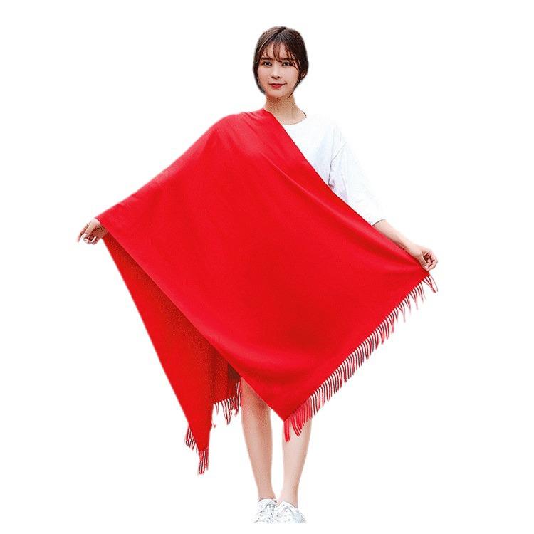 Custom Embroidered Red Scarf for Events: Class Reunions, Annual Meetings, and Opening Ceremonies