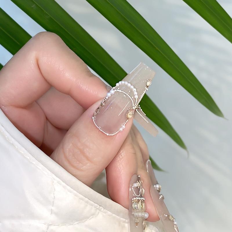 50Pcs Zircon Nail Diamond Decoration Mixed Loading Stereoscopic Nail Accessories Nail Painting Nail Salon Nail Artists