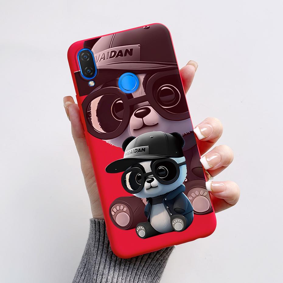 For Huawei Nova 3i Case INE-LX1 INE-LX2 Pandas Cover Soft Silicone Phone Case For Huawei P Smart Plus 2018 Nova3i Fundas Bumper