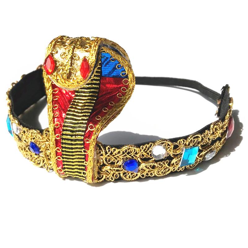 Kleopatra Perücke Damen Ägypten Königin Schwarzes Haar Goldene Perlen Cleopatra Accessoire Kopfschmuck Tanz Halloween Party Rollenspiel Cosplay Perücken