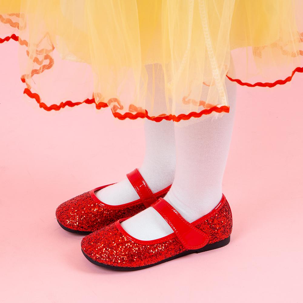 [Rumi] Bella Red Glitter Mary Janes [lm21bl40-Red]