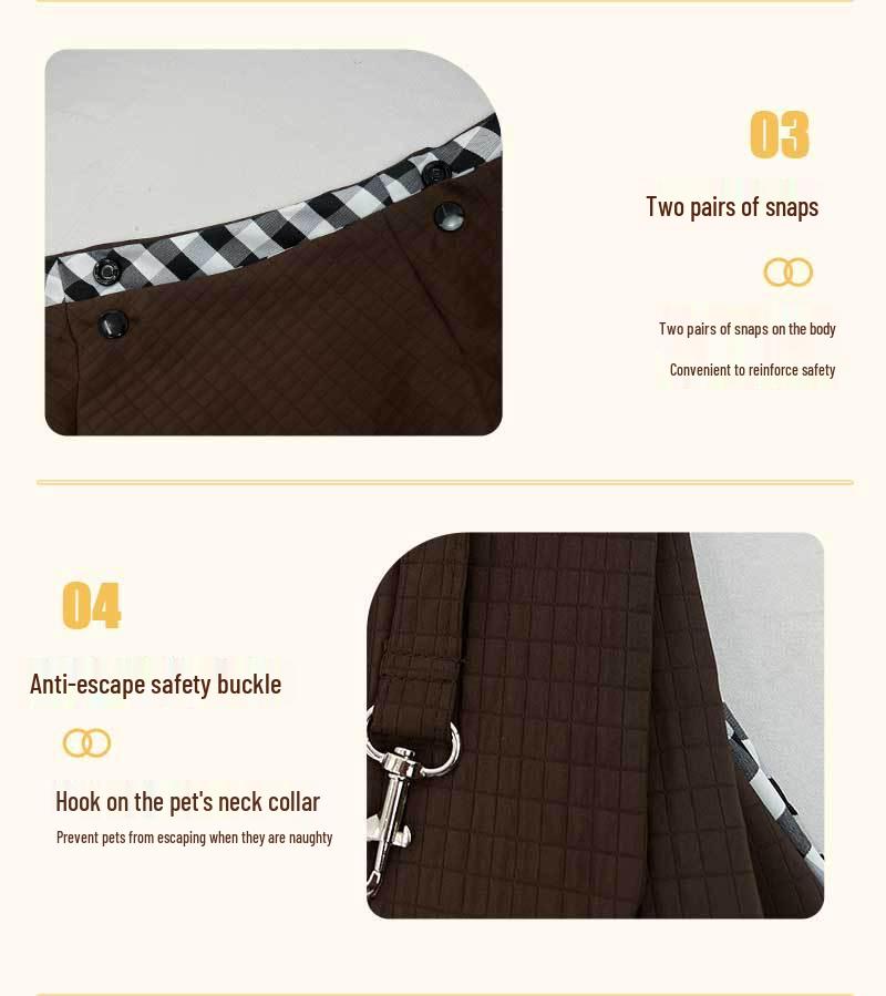 Portable Large Capacity Crossbody Pet Carrier for Cats and Dogs