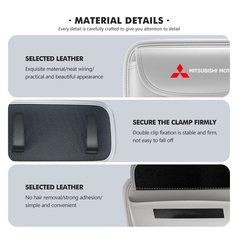 For Mitsubishi Car Sun Visor Glasses Case Sunglasses Holder Storage Box Outlander Lancer Cross Colt Xpander Mirage Attrage