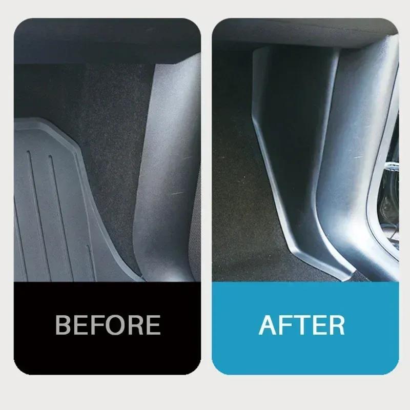 Anti Kick Pad for Tesla Model Y - Front Door Rest Pedal Side Guards Protector Sticker Protection Cover Modely HW4.0 2024