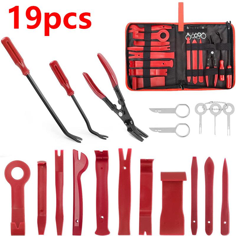 Kit Leva per Rimozione Modanature Portiera Auto Kit Ganci Auto Misura Mista Fissaggio Strumenti Modifica Audio Auto Rimozione Modanature Raggio Cruscotto Audio