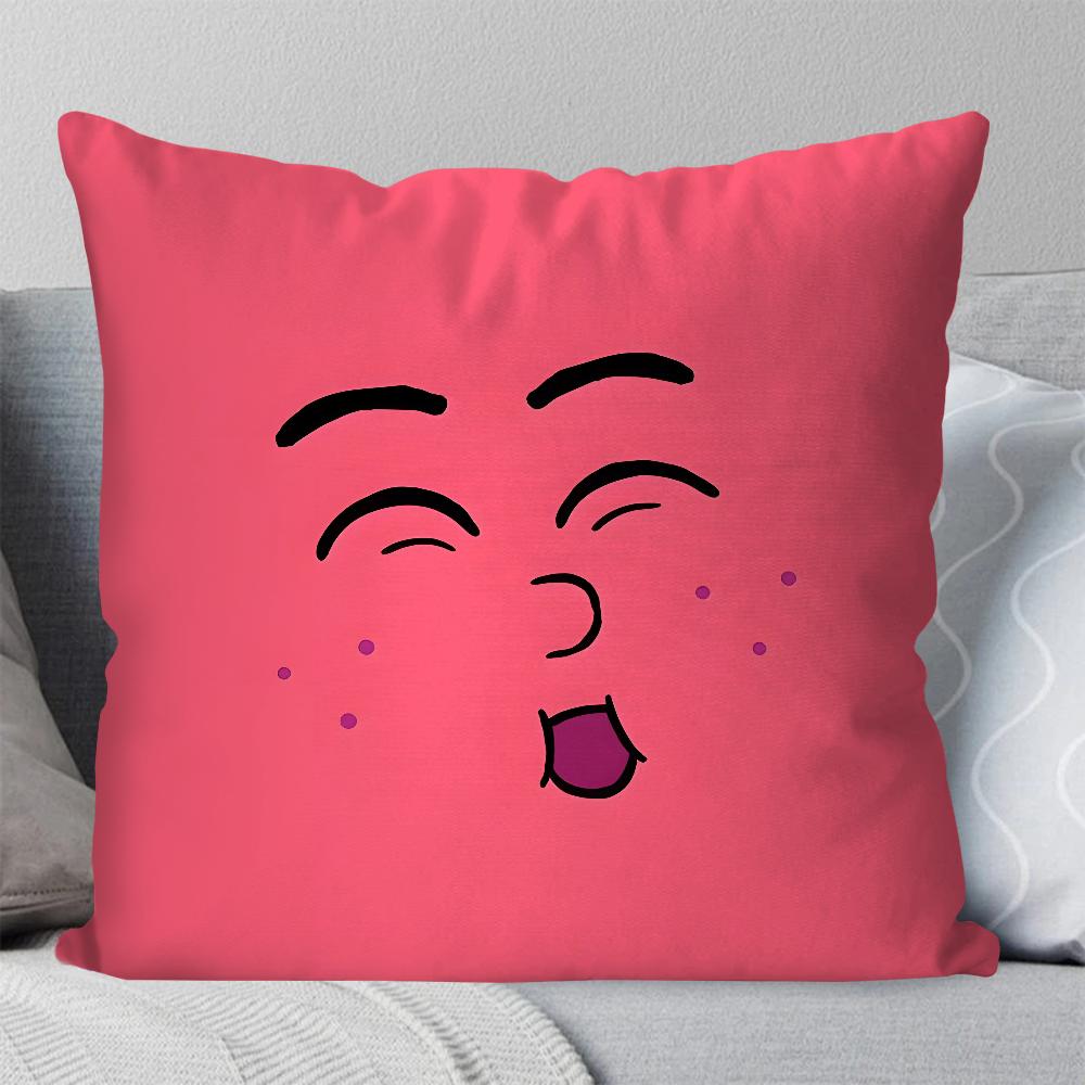 Anime Komedie Voedsel A-Appel En Ui Kussensloop Vierkante Kussen Slaapkamer Bank Vrije Tijd Comfort Auto Woonkamer Huisdecoratie 40X40