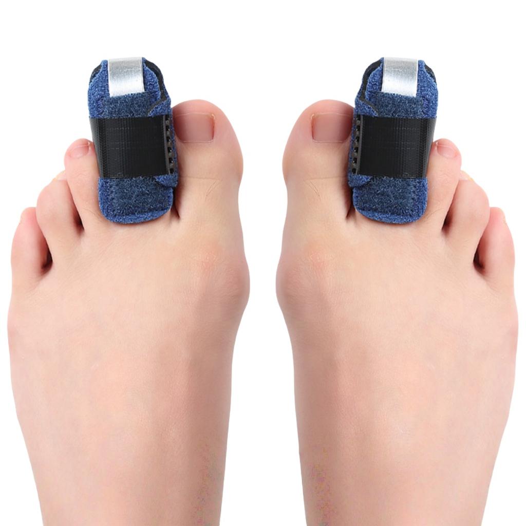 1Pair Finger Toe Sprain Support Strap Splint Brace Straightener Hammer Toe Corrector For Protection Comfort Fit