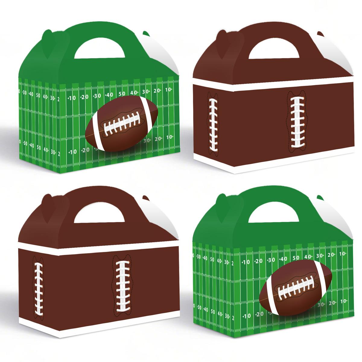 

Super Bowl Football Themed Party Carton Fan Birthday Decoration Gift Box carton