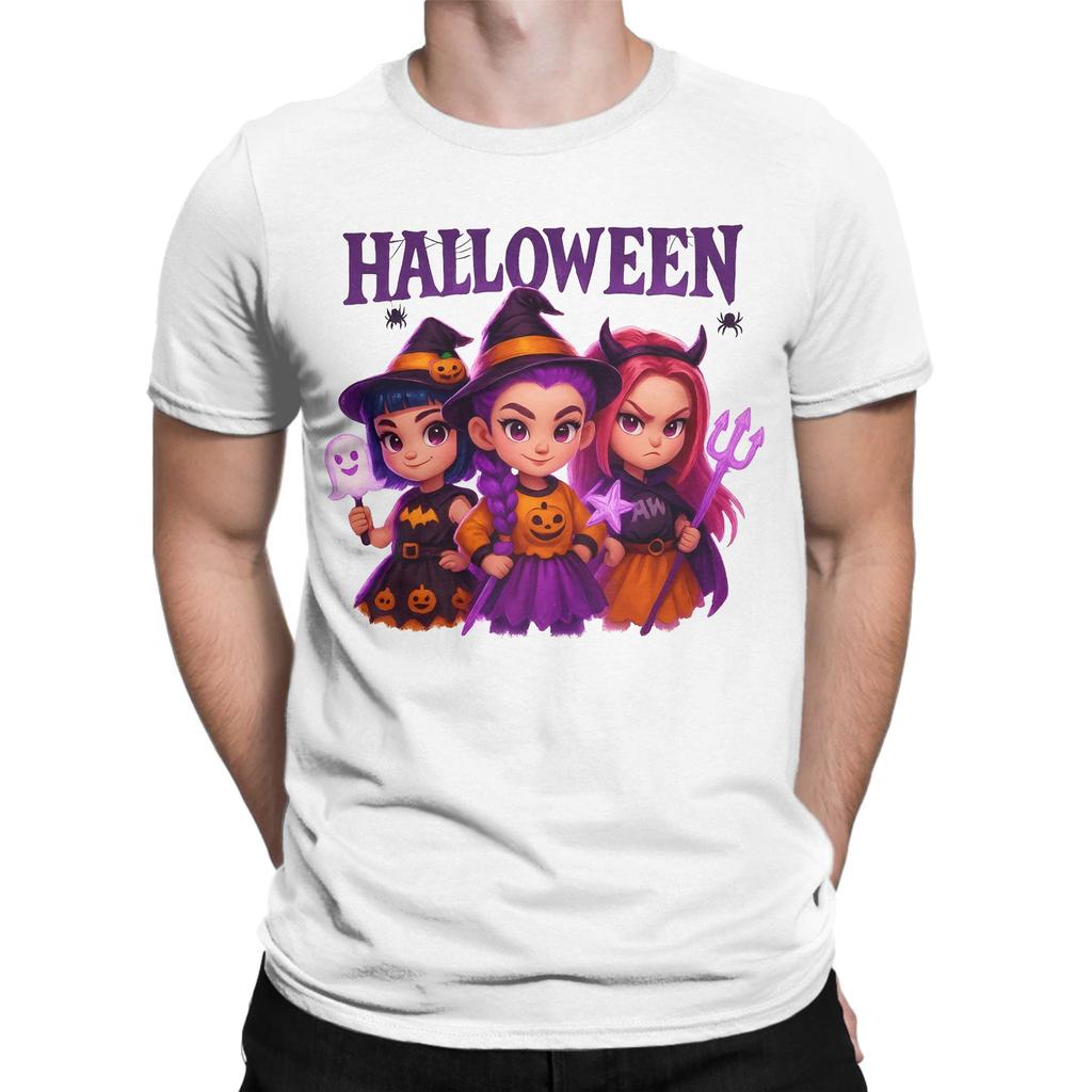 Spooky Hunterx Halloween Kpop Demon Hunters Saja Girls Men T Shirts Vintage Tee Shirt Short Sleeve T-Shirt Cotton Plus Size Tops