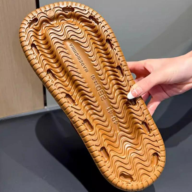 Fashion Smile Men's And Women's Slippers Soft Closed-toe Non-slip Slippers Summer Fashion EVA Slippers Outdoor Breathable Beach Slippers