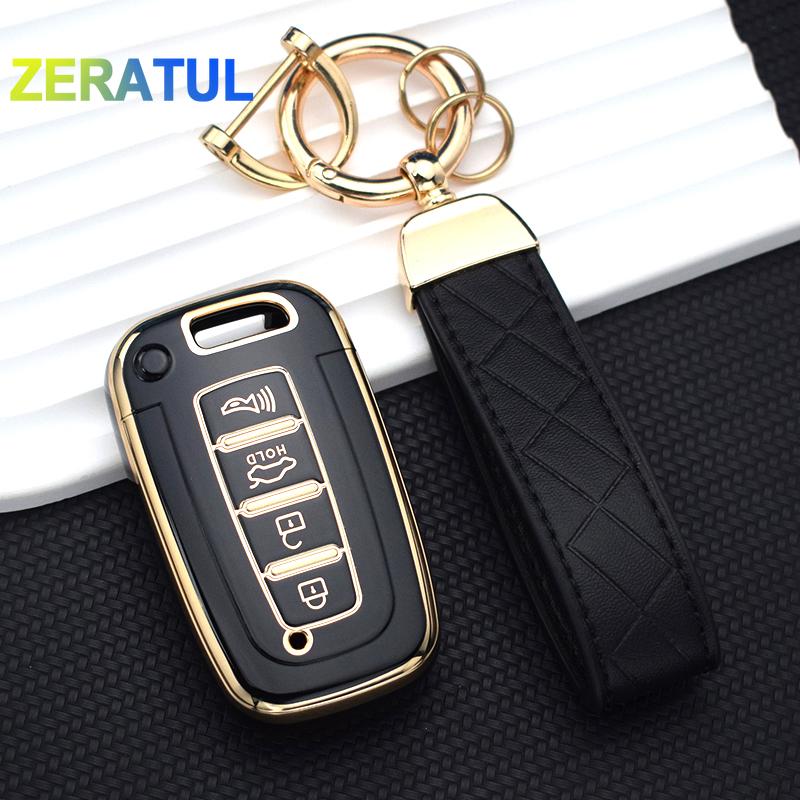 For Kia Rio Forte K2 K3 K5 Sportage For Hyundai Solaris Hb20 Veloster Sr Ix35 Accent Elantra I30 Tpu Car Key Case Cover