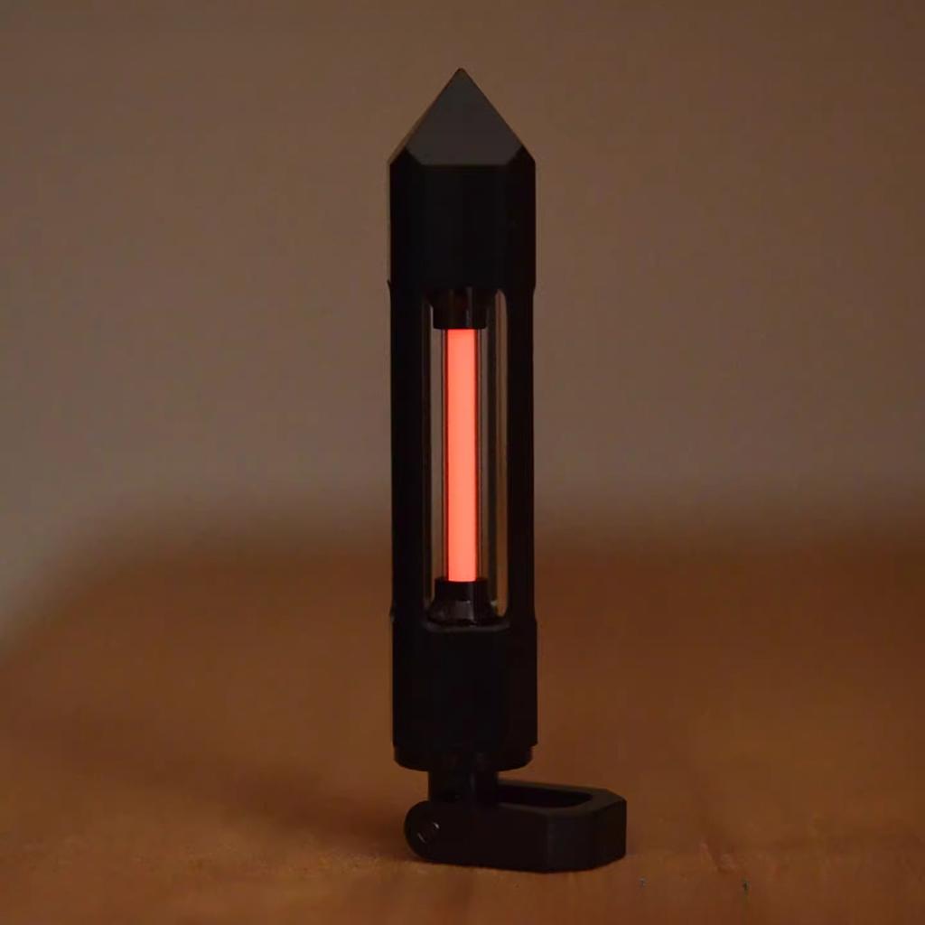 Titanium Tritium Trachea Keychain Self-luminous 25-year Necklace Pendant Removable Nuclear Reactor Tip Design