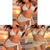 Seksowny Zestaw Bikini w Stylu Euro z Nylonowej Tkaniny i Usztywnianym Topem do Pływania i Sportów Wodnych